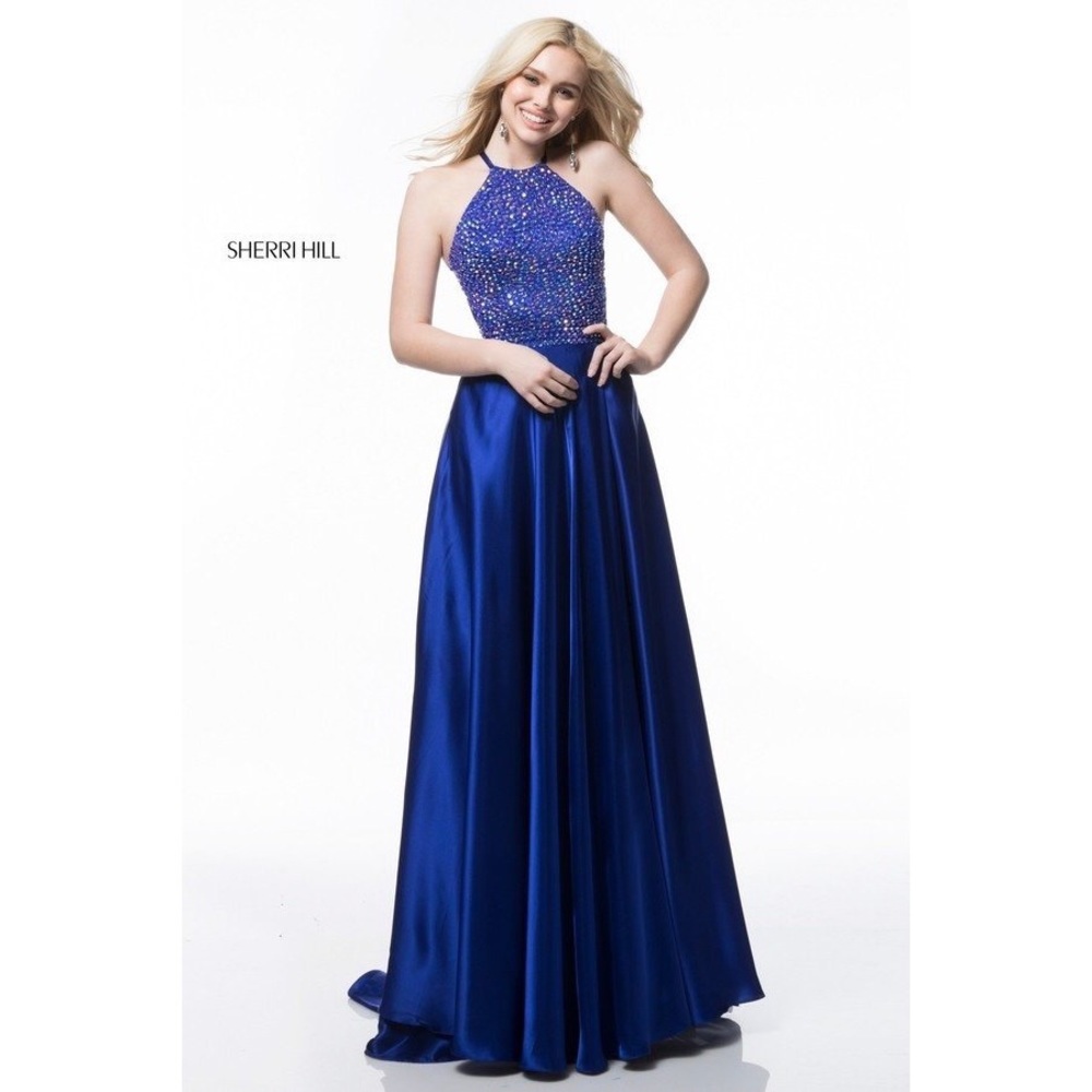 Sherri Hill Royal Blue Prom Dress - Picture 8 of 8